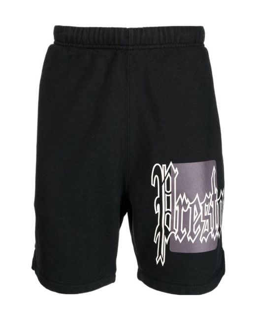 Heron Preston Black Logo Shorts for men