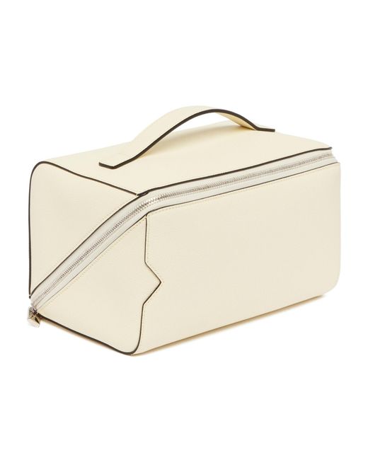 Valextra Metallic V-Shaped Washing Bag for men