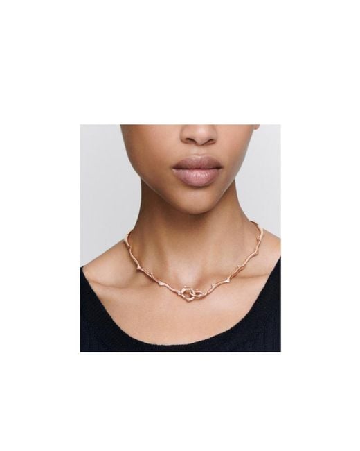 Dior Metallic Bois De Rose Necklace