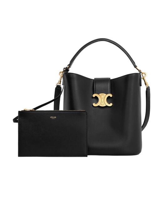 Céline Black Medium Bucket Louise