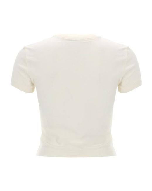 Versace White Jeans Couture Logo-Embellished Crewneck T-Shirt