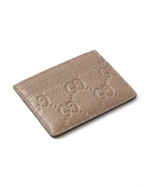 Gucci Gray Gg Emblem Card Case