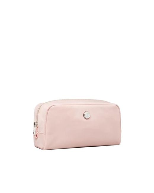 Tory Burch Pink Medium Twist Cosmetic Case