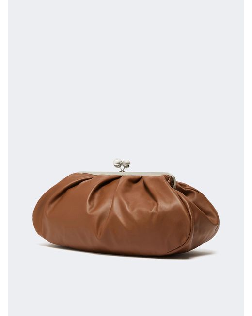 Weekend by Maxmara Brown Oversized Frame Shoulder Bag