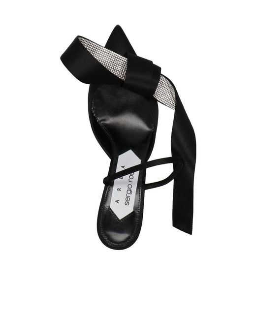 Sergio Rossi Black Marquise Bow Embellished Pumps