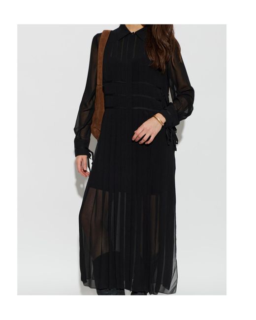 AllSaints Black Long Sleeve Dress