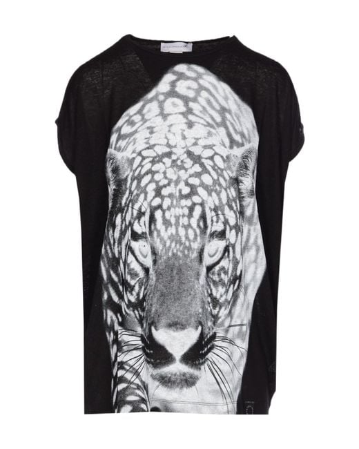 Stella McCartney Black Graphic Printed Crewneck T-Shirt