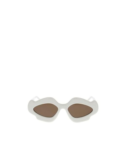 Loewe White X Paula's Ibiza Cat Eye Frame Sunglasses