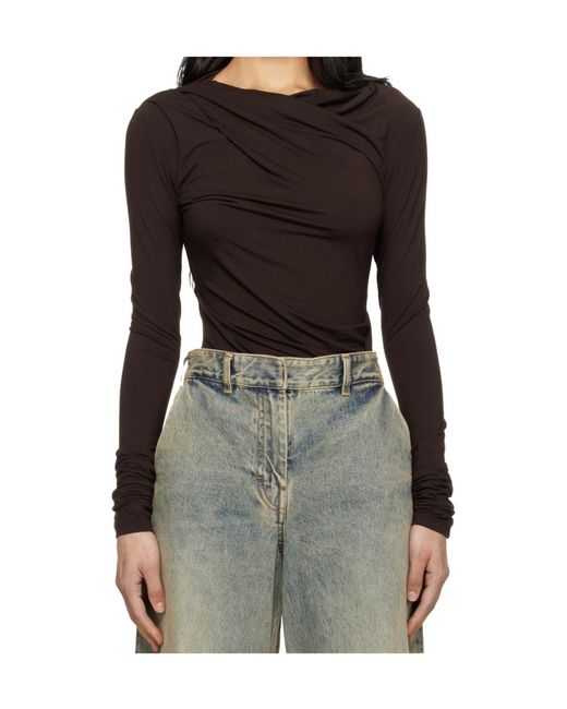 Entire studios Brown Long-Sleeved T-Shirt