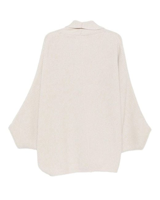 Roberto Collina Natural Waterfallknit Cardigan
