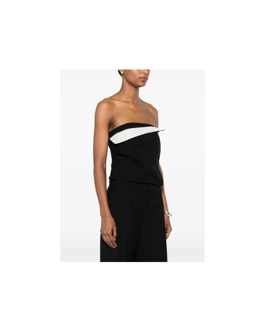 Sir Black Sleeveless Top
