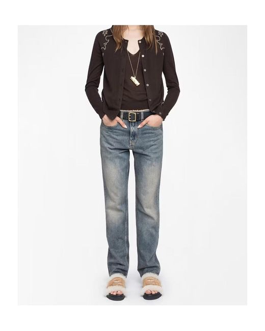 Zadig & Voltaire Black Missya Knitted Cardigan
