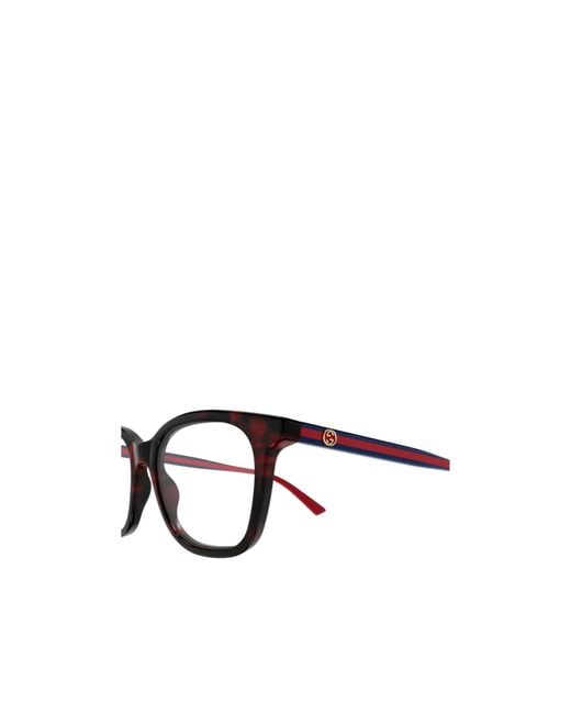 Gucci White Eyewear Square Frame Glasses