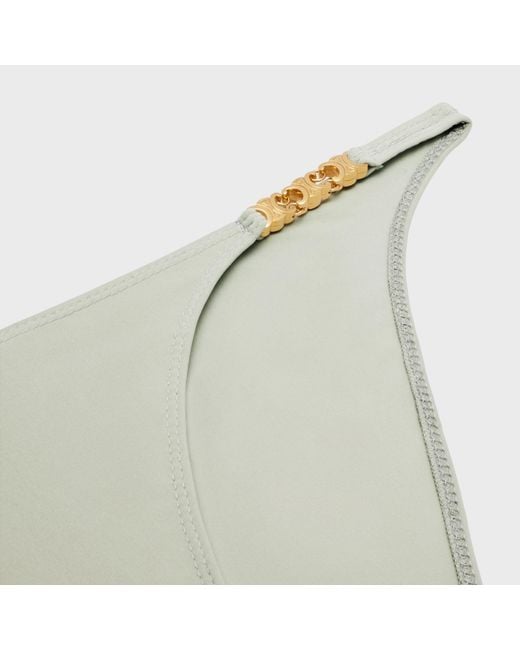 Céline White Triomphe Swimsuit Bottom