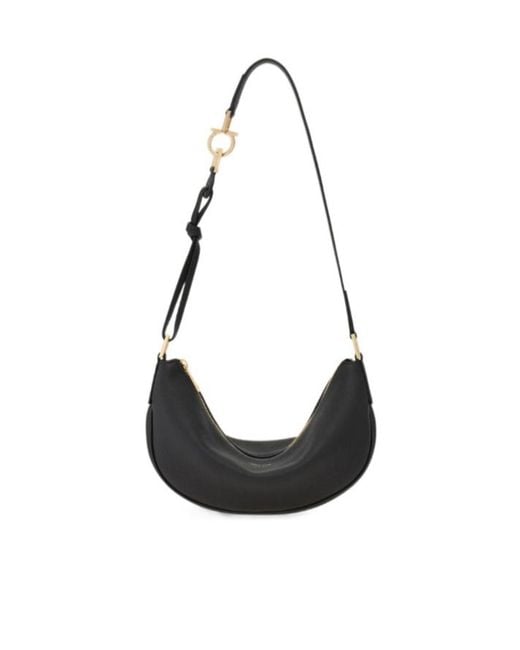 Ferragamo Black Ferragamo Small Hobo Bag