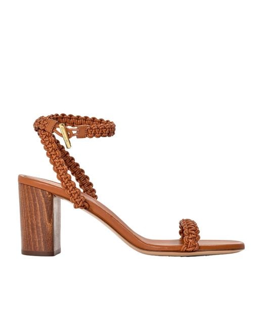 Gianvito Rossi Brown Simple High-Heeled Sandals