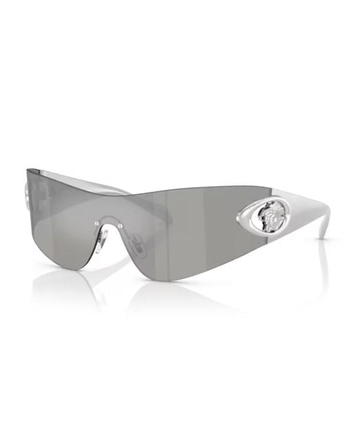 Versace White Logo Sunglasses for men