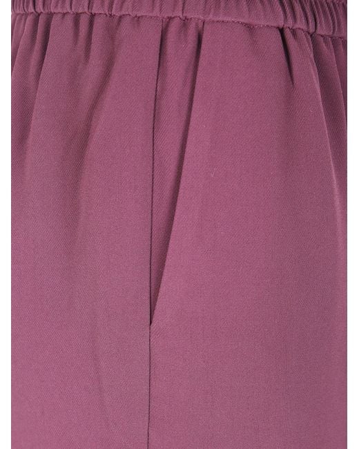 Twinset Purple Drawstring Trousers