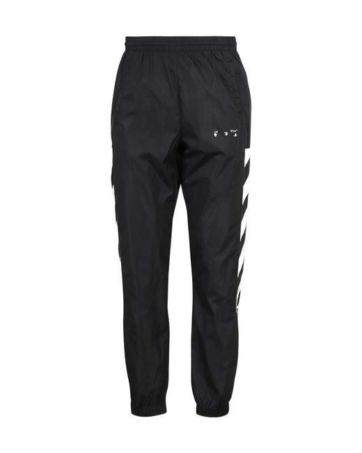 Off-White c/o Virgil Abloh Black Diag Logo Printed Sweatpants for men