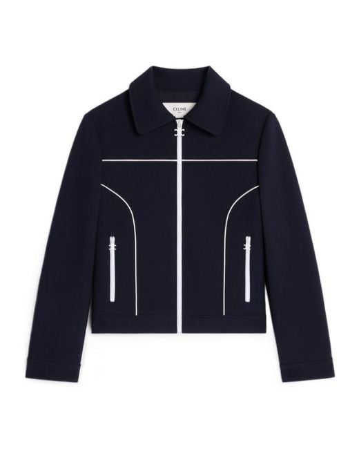 Céline Blue Chelsea Blouson Jacket