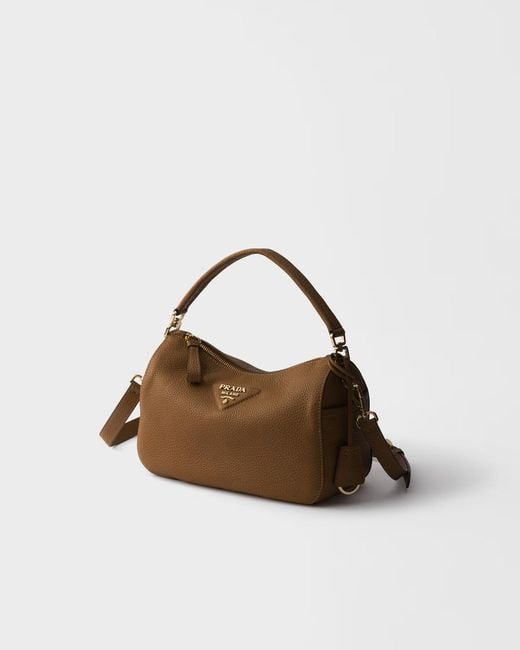 Prada Brown Sacca Small Shoulder Bag