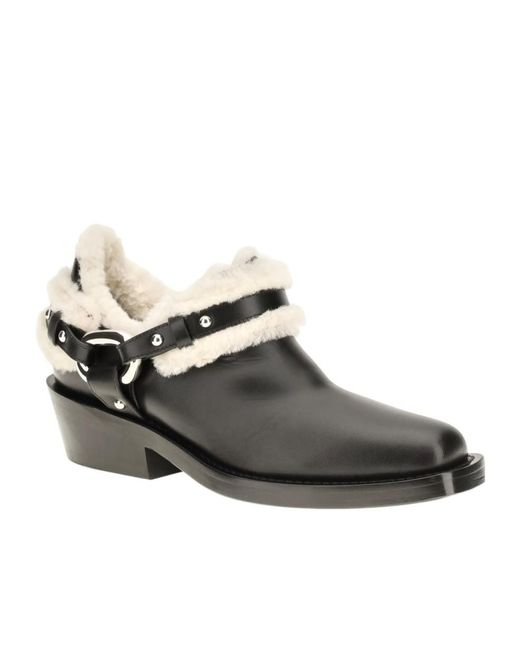 Rabanne Black Block-Heel Ankle Boots