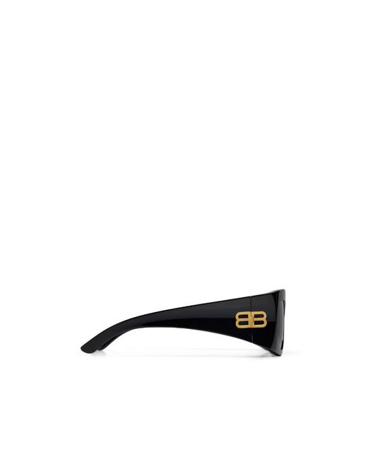 Balenciaga White Eyewear Rectangle Frame Sunglasses