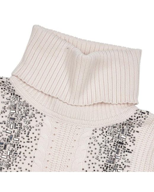 Max Mara Natural Turtleneck Sweater