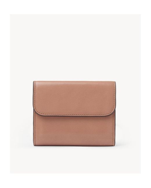 Chloé White Chloé C Small Tri-Fold Wallet