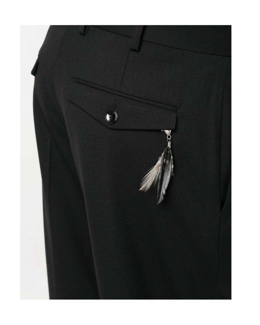 Pt Pantaloni Black Pt Torino Virgin Wool Tailored Pants for men