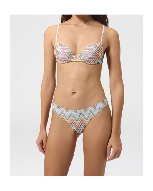 Missoni White Zigzag-Print Bikini