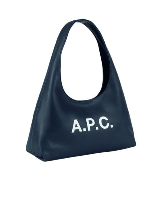 A.P.C. Blue Small Ninon Shoulder Bag