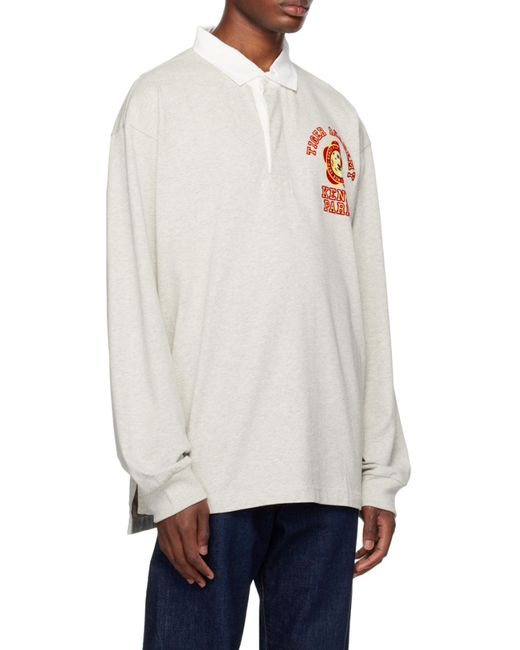 KENZO White Tiger Academy' Polo Shirt for men