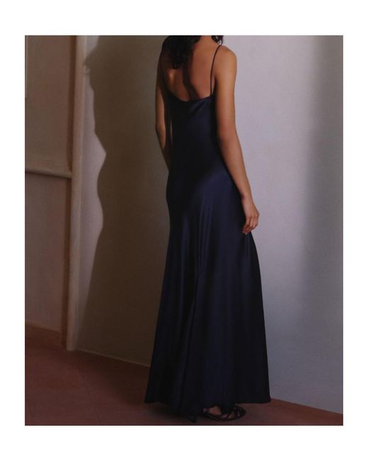 Marella Blue Satin Dress