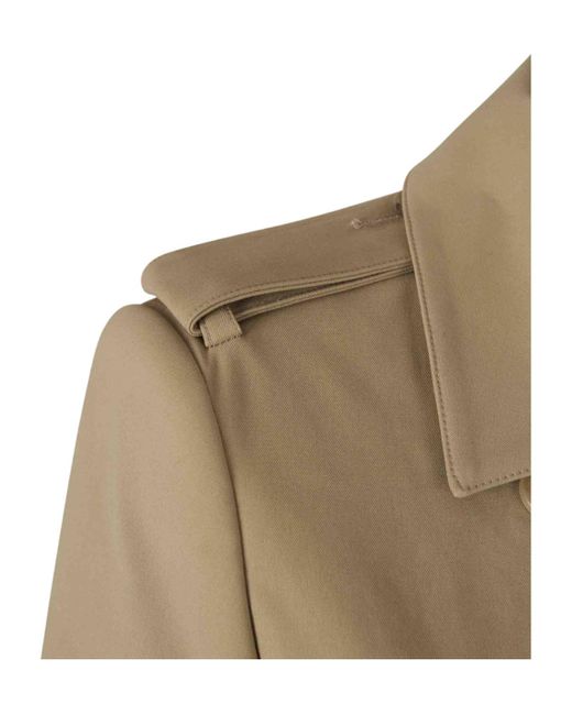 Khaite Natural Double-Breasted Trench Coat