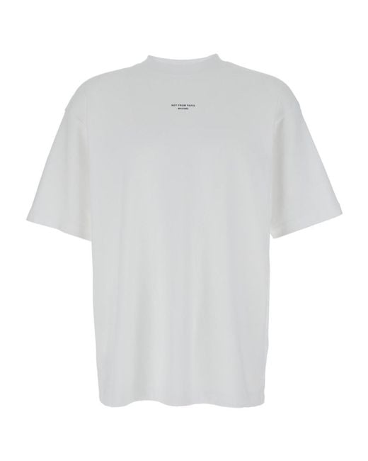 Drole de Monsieur White Short-Sleeved T-Shirt for men