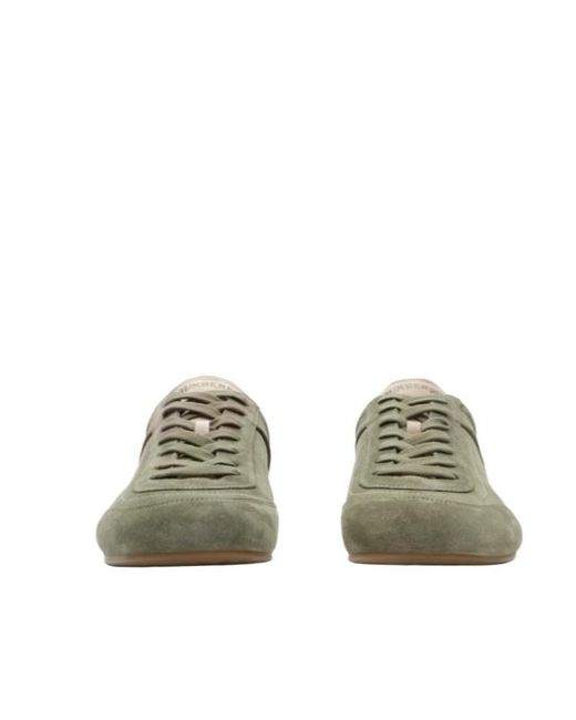 Burberry Green Knight Runner Lace-Up Sneakers for men