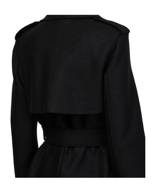 Harris Wharf London Black Belted Coat