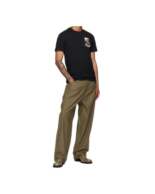 Moschino Black Short-Sleeved T-Shirt for men