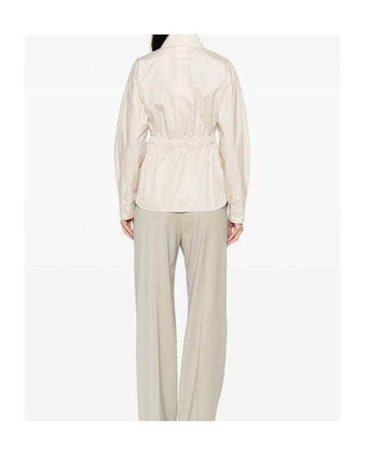 Max Mara Natural Tazzina Drawstring Shirt