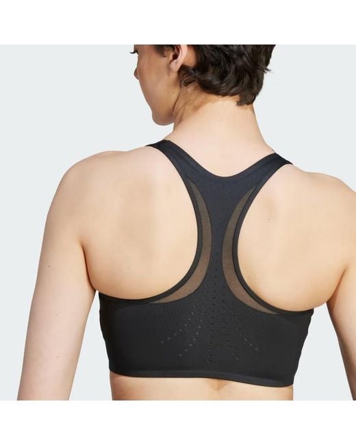 Adidas By Stella McCartney Black Truepurpose Power Impact Training Medium-Support Bra