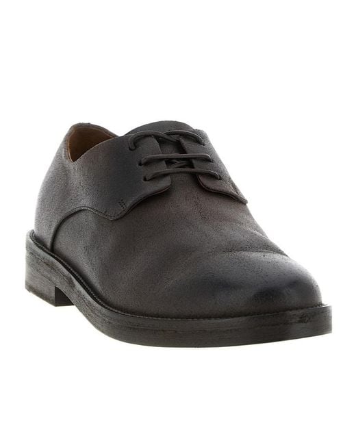 Marsèll Black Round-Toe Formal Business Shoes for men