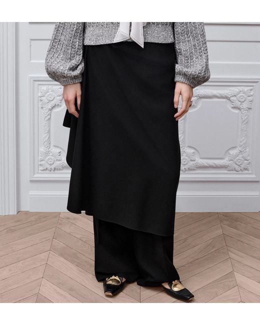 Dior Black Draped Pants