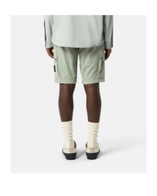 Stone Island Green Logo Patch Cargo Shorts for men
