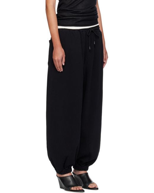 Lu'u Dan Black Baggy Bontan Sweatpants for men