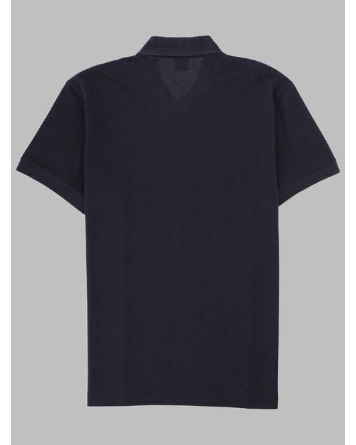 Boss Blue Collared Short-Sleeved Polo Shirt for men