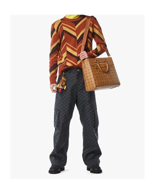 MCM Brown Diamond Vi Tote Bag for men