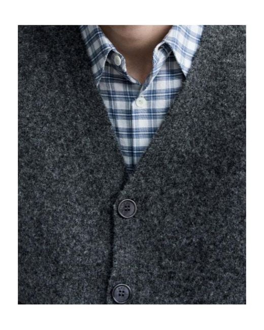 A.P.C. Gray Pierre Cardigan for men