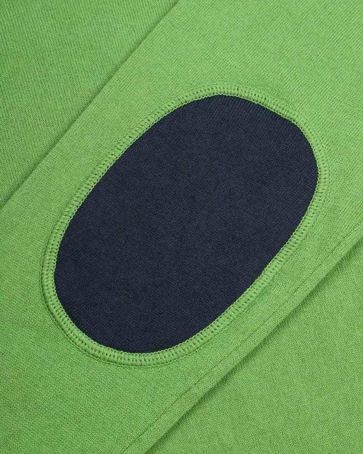 Armani Jeans Green Round Neck Patch Pullover for men