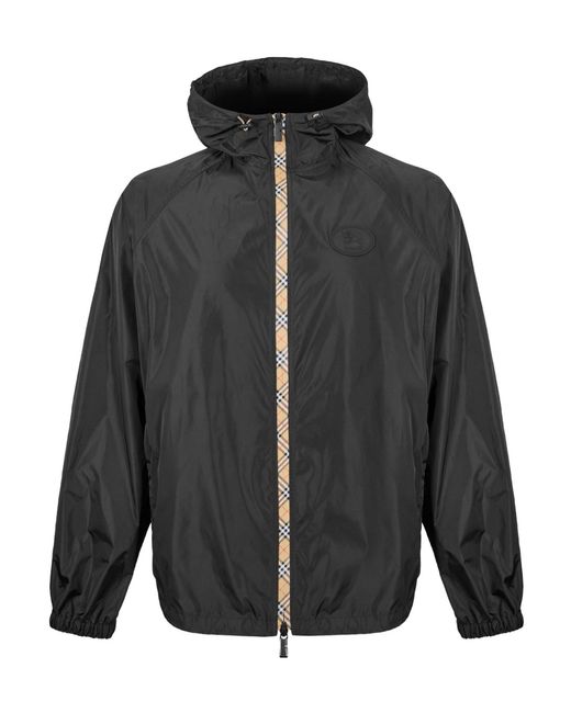 Burberry Gray Solid Color Casual Jacket for men